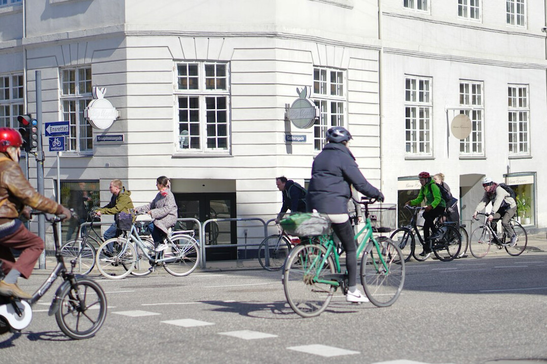 family cycling in denmark