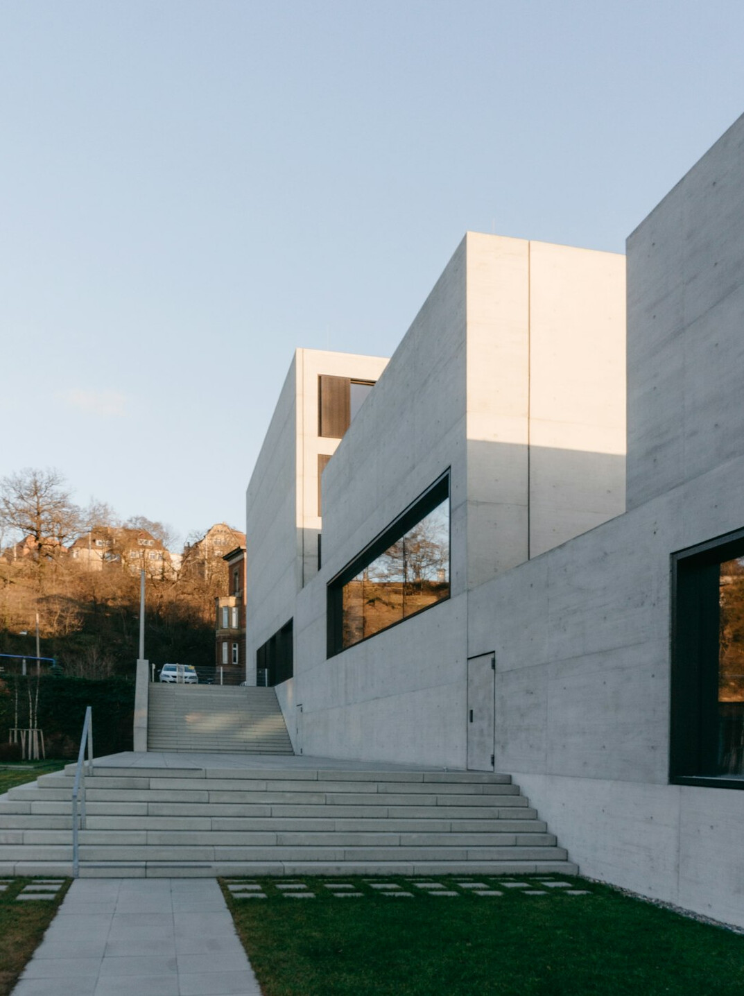 Modern Danish architecture with clean geometric lines